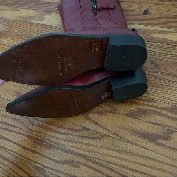 We The Free Burgundy Heeled Boots - Picture 7 of 9